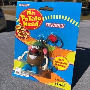 2001 Mr Potato Head Keychain Hasbro Basic Fun Key Ring #364-0 New